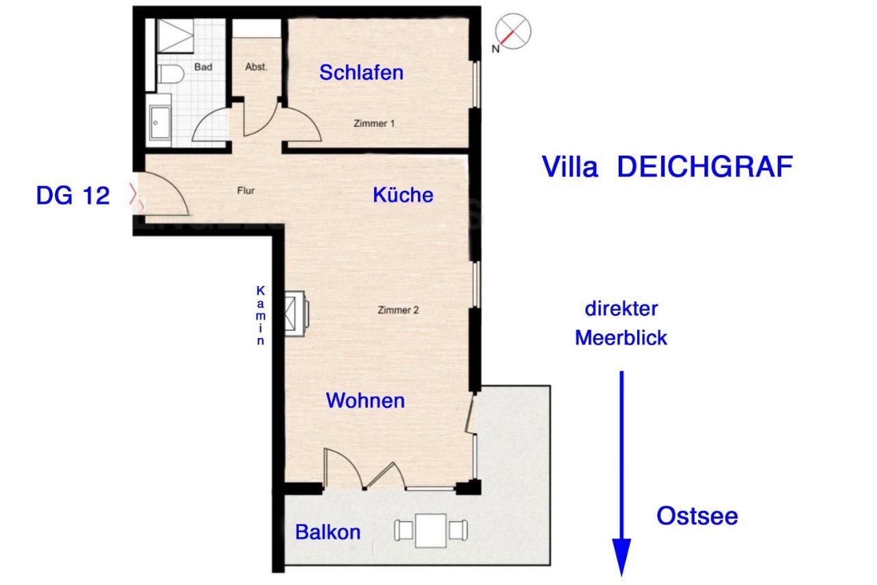 Villa Deichgraf 12 "Meerblick" Бёргеренде-Ретвиш Экстерьер фото